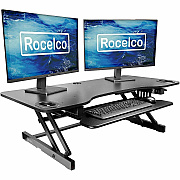 Rocelco ADR-45 45" Adjustable Desk Riser with EVR (RADRB45)