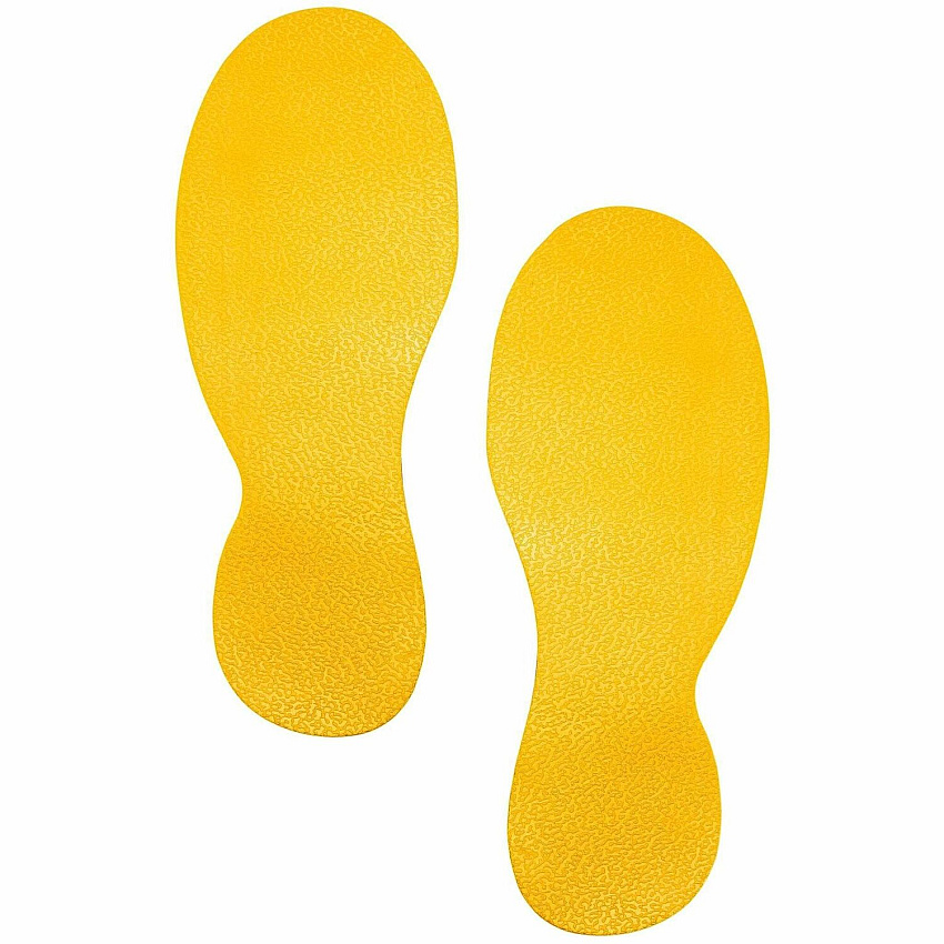 Durable Floor Marking Shape: 'Foot' - 5 Pairs (172704)