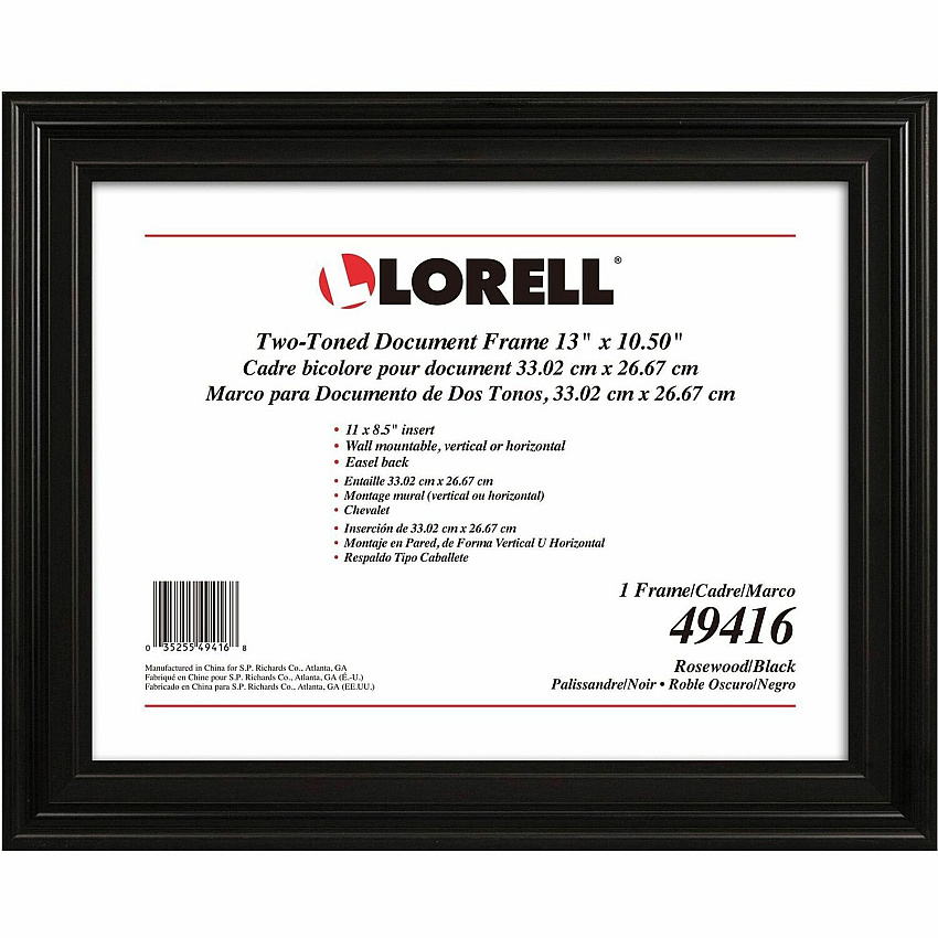 Lorell Two-toned Certificate Frame (49416)