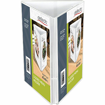deflecto 3-Sided Sign/Menu Holder (4444)
