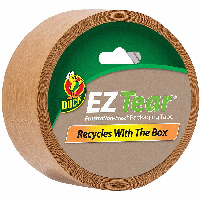 Duck Brand EZ Tear Paper Tape, 1.88" x 25 yd, Brown (242828)
