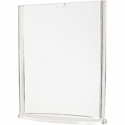 deflecto Double-Sided Sign Holder w/Base (4431)