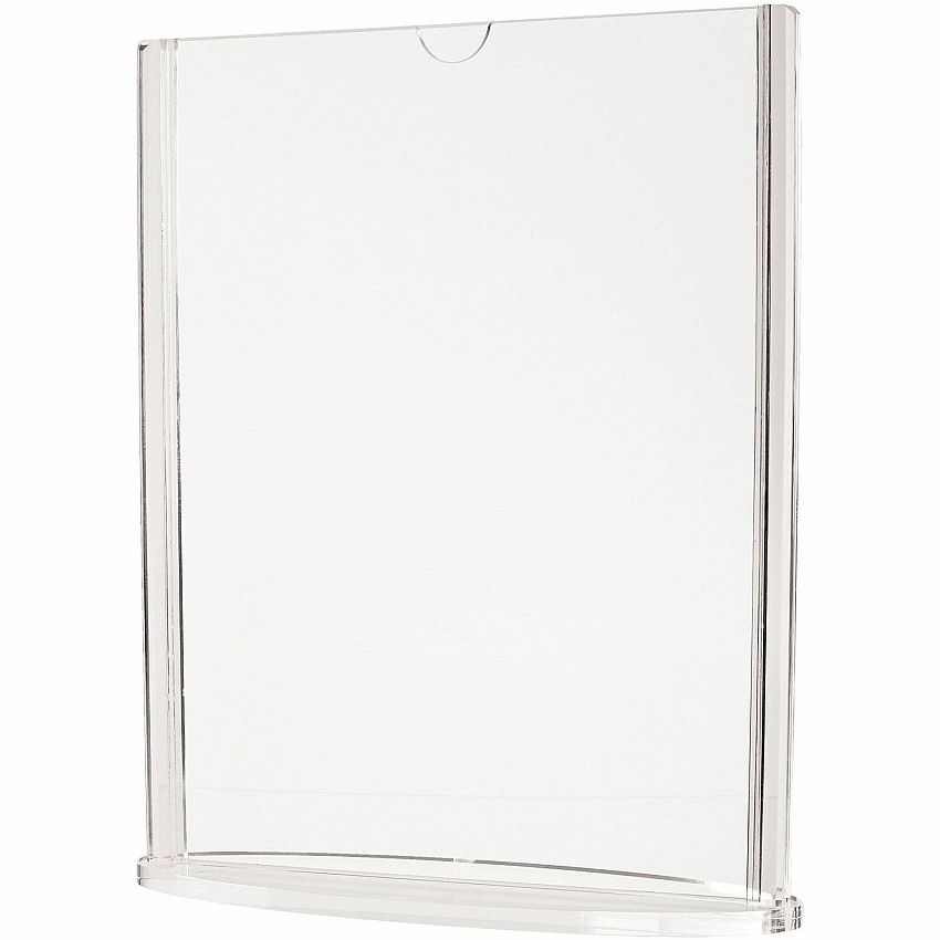 deflecto Double-Sided Sign Holder w/Base (4432)