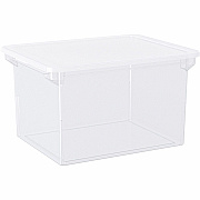 Storex Plastic File Tote Storage Box (61539U04C)