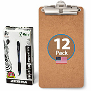 Officemate Memo/Receipt-Sized Clipboards with Zebra Pens (83157)
