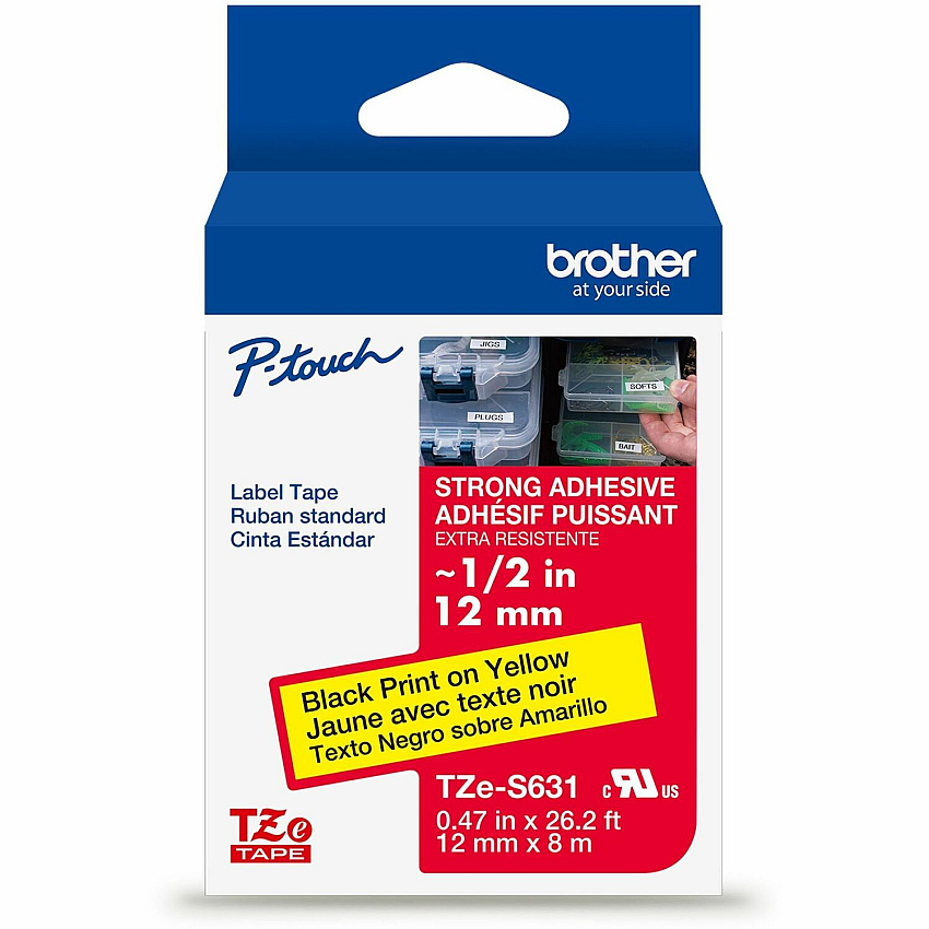 Brother P-touch Extra-Strength TZe Tape Cartridge (TZES631G)