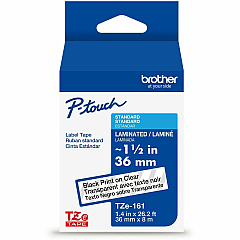 Brother P-touch TZe Laminated Label Tape (TZE161G)