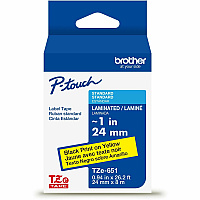 Brother P-touch TZe Laminated Label Tape (TZE651G)