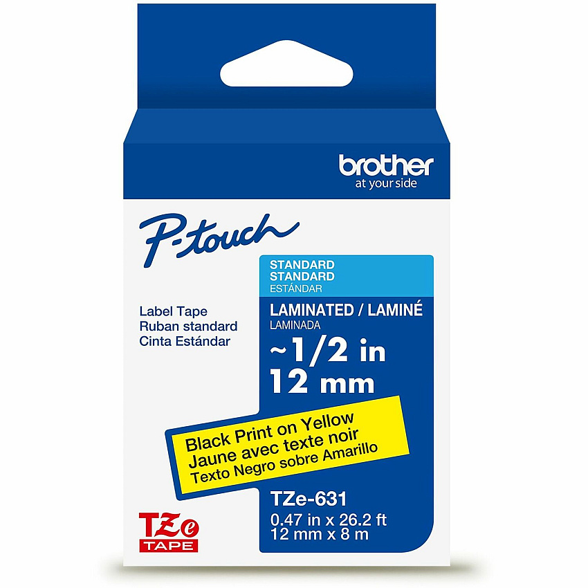Brother P-touch TZe Laminated Label Tape (TZE631G)