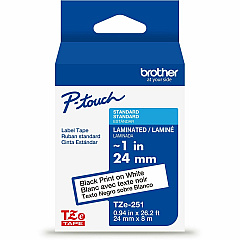 Brother P-touch TZe Laminated Label Tape (TZE251G)