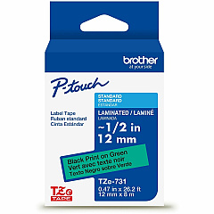 Brother P-touch TZe Laminated Label Tape (TZE731G)