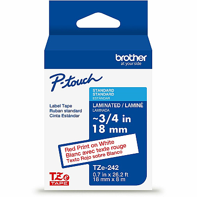 Brother P-touch TZe Laminated Label Tape (TZE242G)