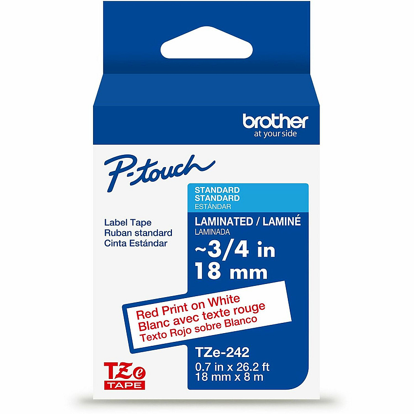 Brother P-touch TZe Laminated Label Tape (TZE242G)