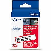 Brother P-touch Extra-Strength TZe Tape Cartridge (TZES211G)