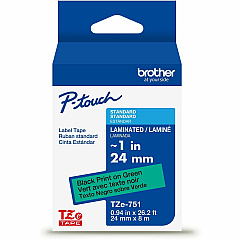Brother P-touch TZe Laminated Label Tape (TZE751G)