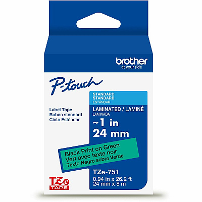 Brother P-touch TZe Laminated Label Tape (TZE751G)