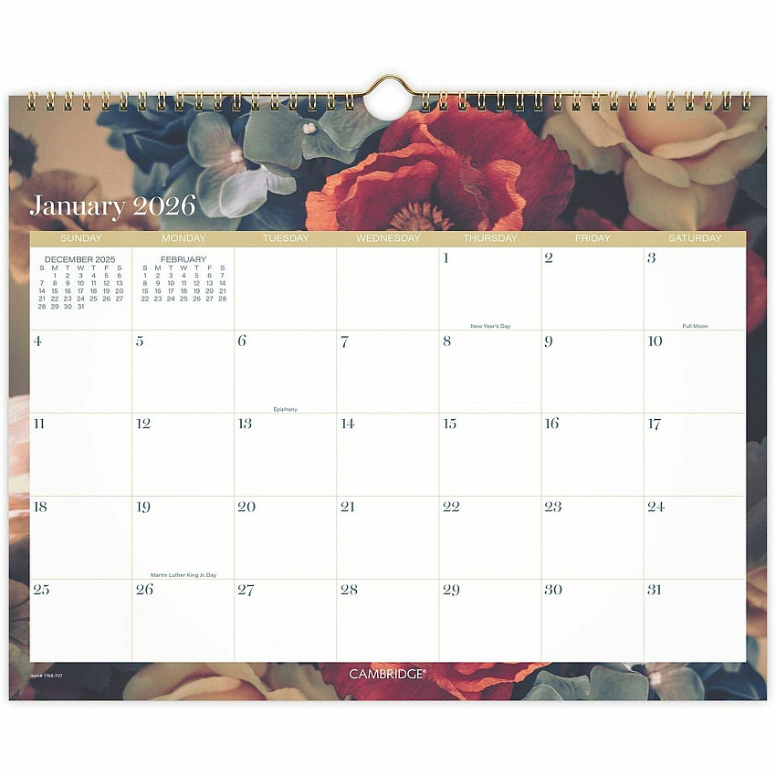 AT-A-GLANCE Midnight Garden Monthly Wall Calendar (1768707)
