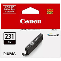 Canon CLI-231 Original Standard Yield Inkjet Ink Cartridge - Black - 1 Each (CLI231BK)