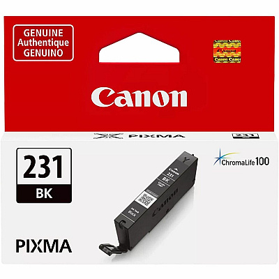 Canon CLI-231 Original Standard Yield Inkjet Ink Cartridge - Black - 1 Each (CLI231BK)