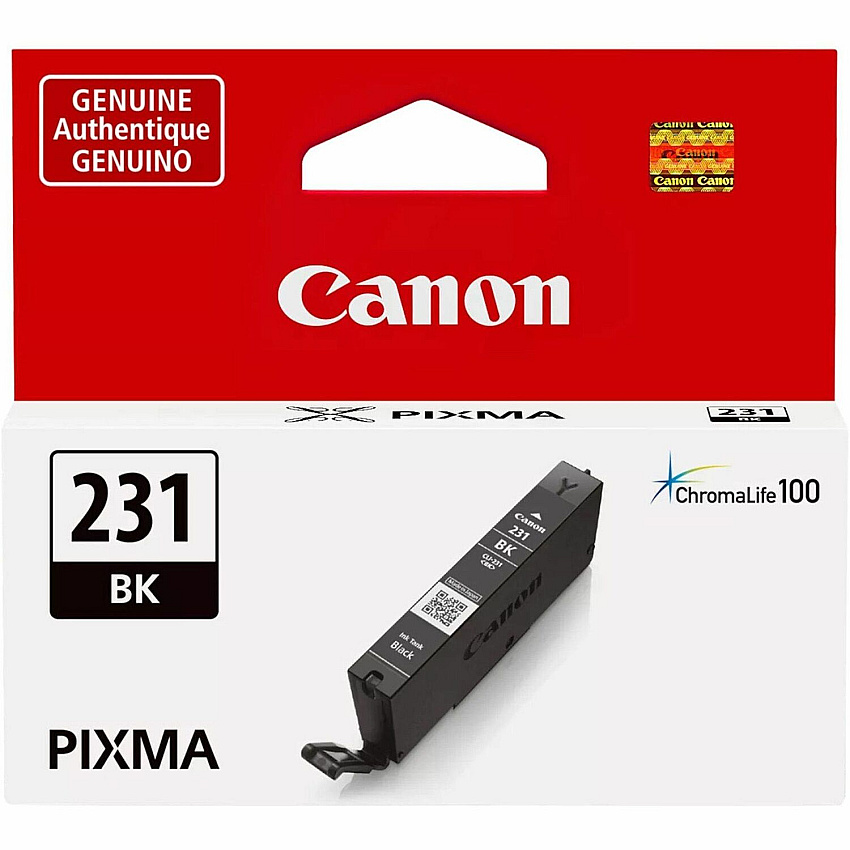 Canon CLI-231 Original Standard Yield Inkjet Ink Cartridge - Black - 1 Each (CLI231BK)