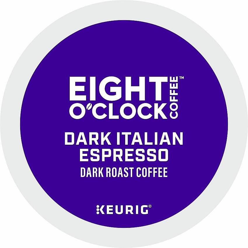 Eight O'Clock K-Cup, Ground Dark Italian Espresso Coffee (0631CT)