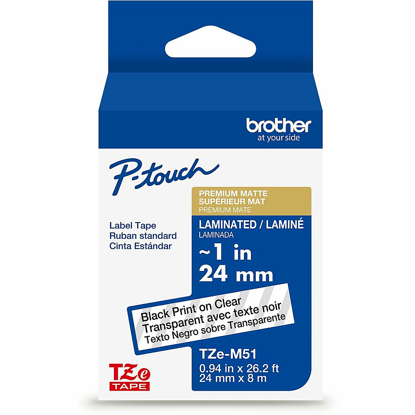 Brother TZe Premium Matte Laminated Tape (TZEM51G)