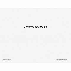 Unicor Flip Style Activity Schedule Calendar (6650589)