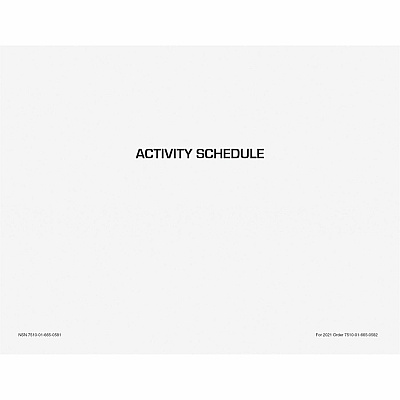 Unicor Flip Style Activity Schedule Calendar (6650589)