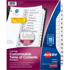 Avery Ready Index Classic Tab Binder Dividers (11142)