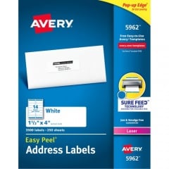 Avery Easy Peel Mailing Laser Labels (5962)