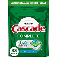 Cascade Complete ActionPacs, Fresh Scent, 17.6 oz Bag, 33 Pacs/Bag, 4 Bags/Carton (15518)