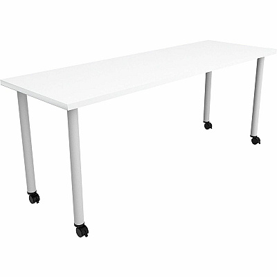 Safco Jurni Multi-Purpose Table with Post Leg & Casters (JN7224FTCDWT)