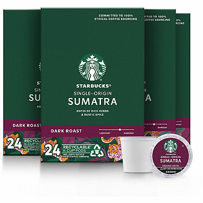 Starbucks K-Cup Sumatra Blend Coffee (91281CT)