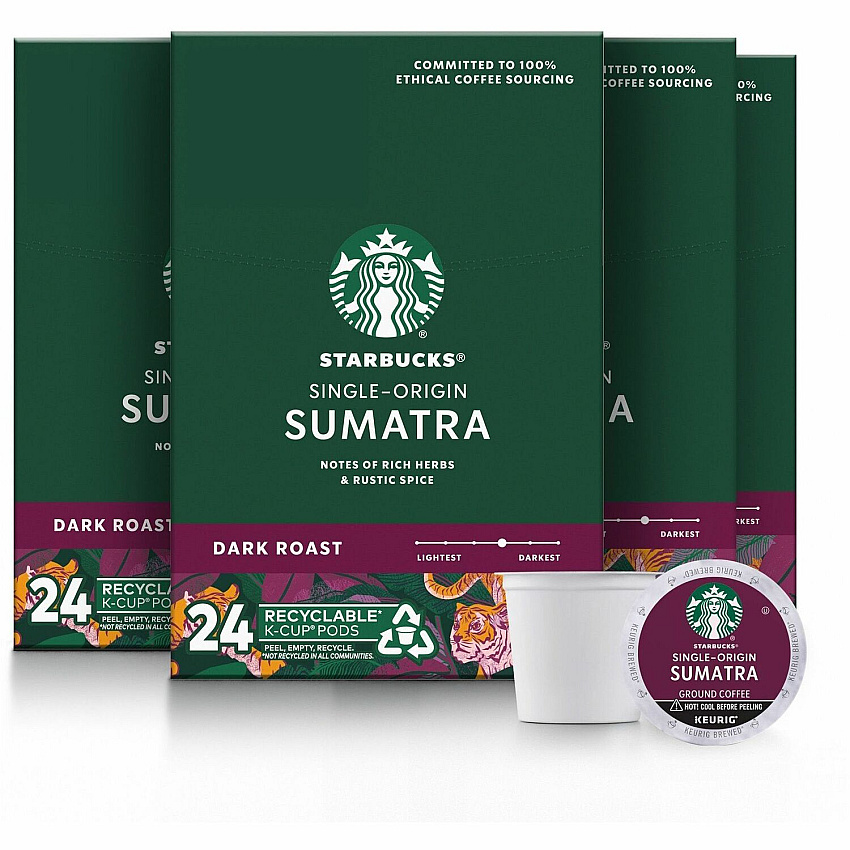 Starbucks K-Cup Sumatra Blend Coffee (91281CT)