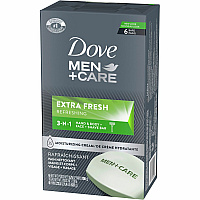 Dove Men+Care Extra Fresh Body&Face Bars (01208)