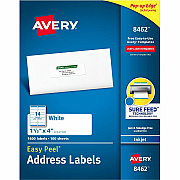 Avery Easy Peel White Inkjet Mailing Labels (AVE8462)