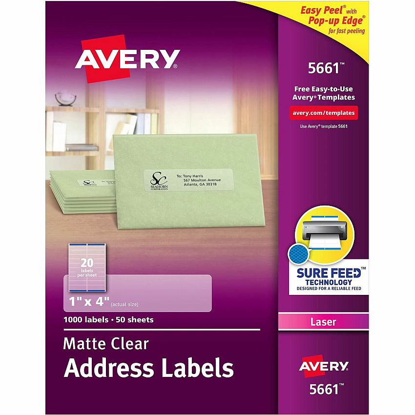 Avery Easy Peel Return Address Labels (AVE5661)