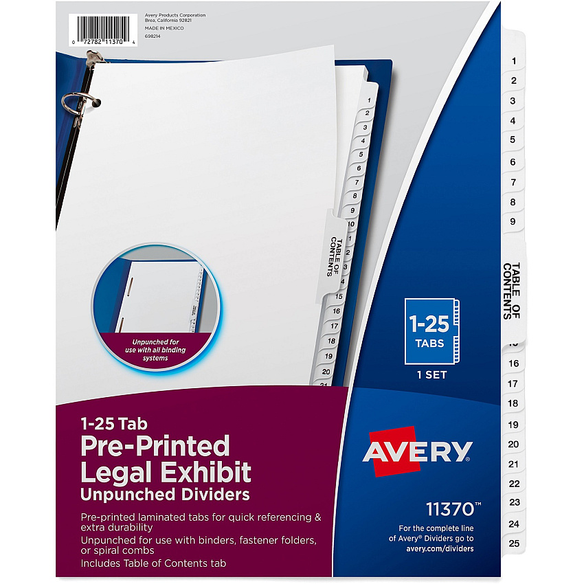 Avery Index Divider (AVE11370)
