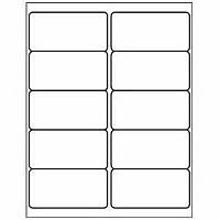 Avery 2" x 4" Labels With Metallic Gold Borders (06506)