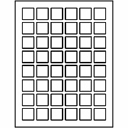 Avery Matte White Square Labels (05658)