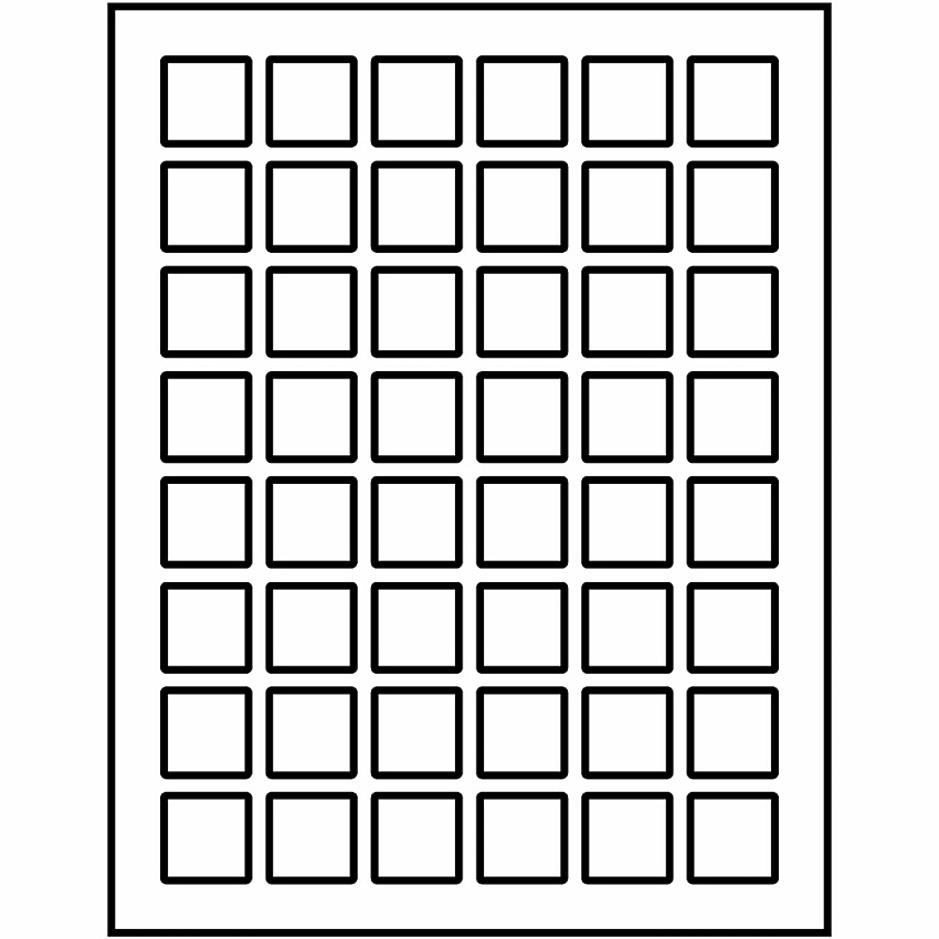 Avery Matte White Square Labels (05658)