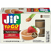 Jif To-Go Creamy Natural Peanut Butter Cups (99266)