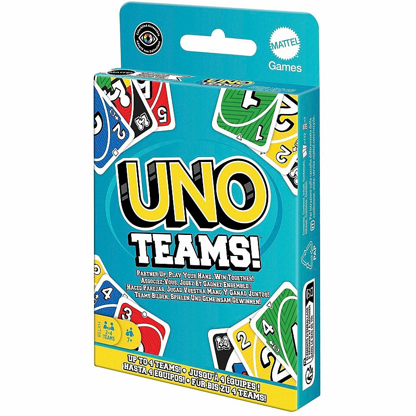 UNO Teams Card Game For Family Nights, Game Nights, Travel, Camping & Parties (HXT58)