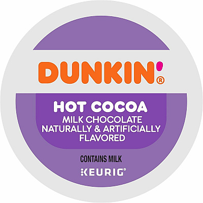 Dunkin Donuts Dunkin Donuts K-Cup, Pod Milk Chocolate Hot Cocoa (1261CT)