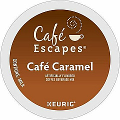 Cafe Escapes K-Cup Cafe Caramel Coffee (6813CT)
