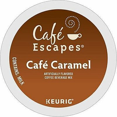 Cafe Escapes K-Cup Cafe Caramel Coffee (6813CT)