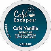 Cafe Escapes K-Cup Cafe Vanilla Coffee (6812CT)