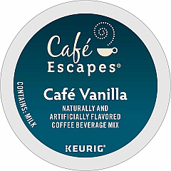 Cafe Escapes K-Cup Cafe Vanilla Coffee (6812CT)