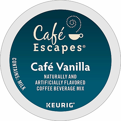 Cafe Escapes K-Cup Cafe Vanilla Coffee (6812CT)