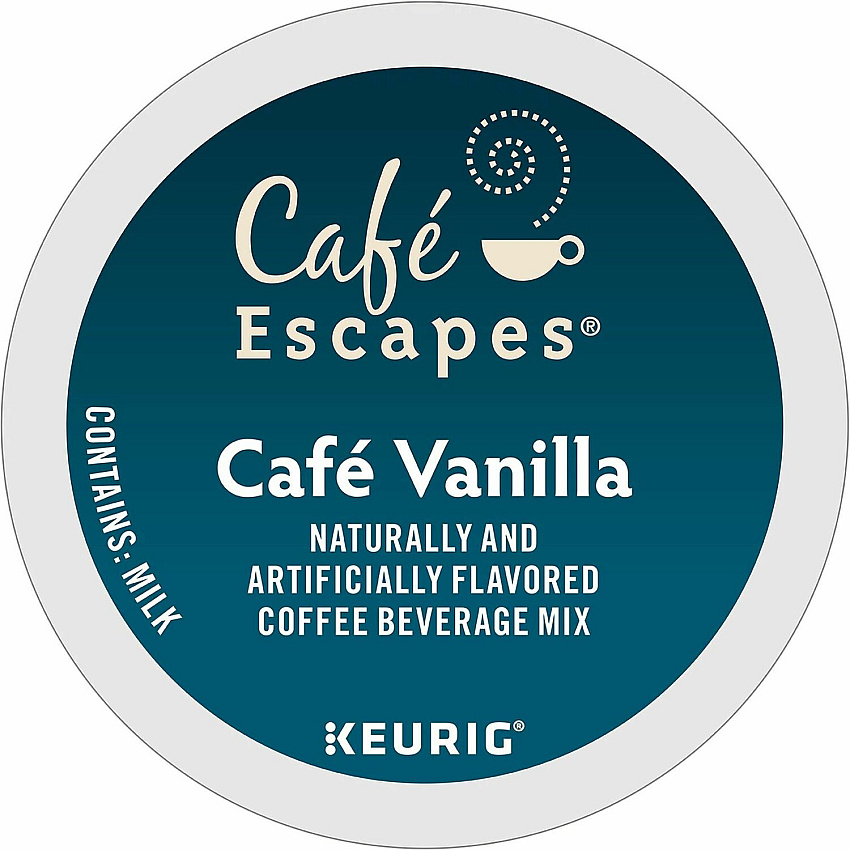 Cafe Escapes K-Cup Cafe Vanilla Coffee (6812CT)
